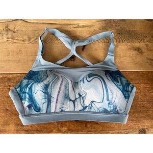 Victoria's Secret VSX Blue Swirl 32D Incredible Lightweight Max Sport Bra